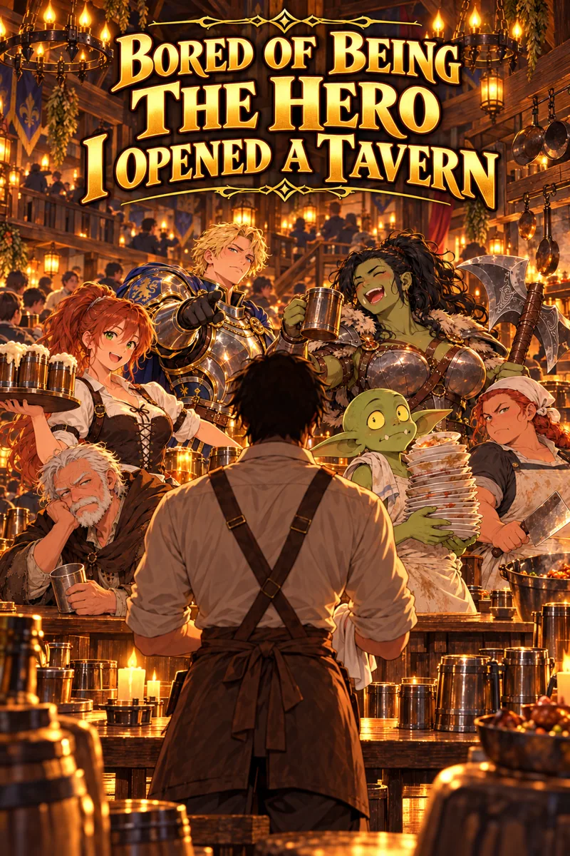 Bored of Being the Hero I Opened a Tavern cover